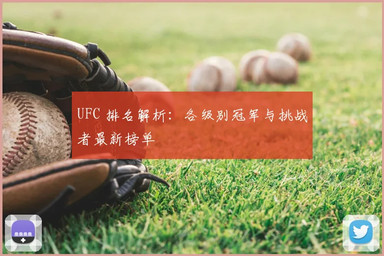UFC 排名解析：各级别冠军与挑战者最新榜单
